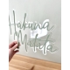 Enseigne style néon Hakuna Matata plexi sauge