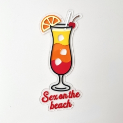 Enseigne murale en plexiglas cocktail Sex on the beach