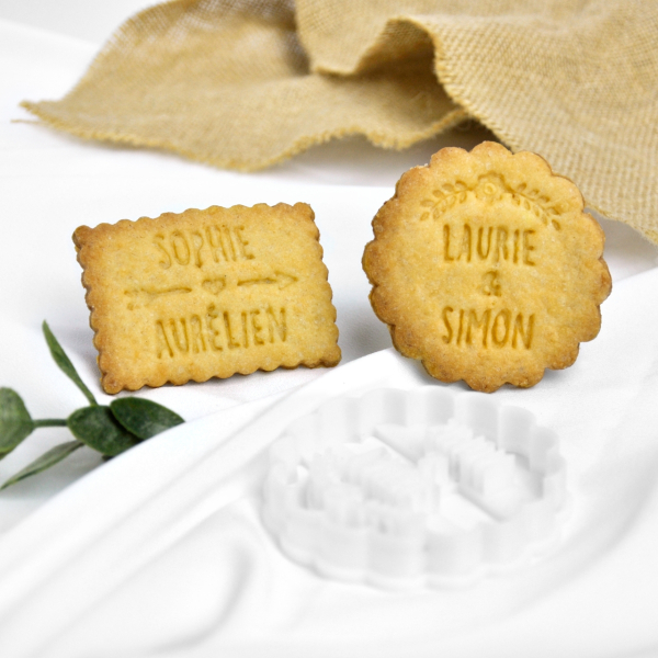Mariage cadeaux d'invités personnalisés et originaux, emporte-pièce champêtre
