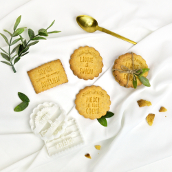 Cadeau d'invité home made mariage champêtre biscuits