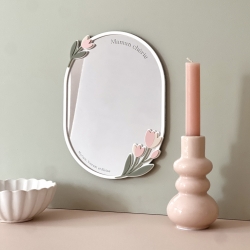 Miroir floral, cadeau original fête des mères