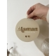Médaillon murale personnalisé, cadeau maman