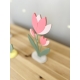 Décoration bouquet de tulipes roses éternel, cadeau fête des mères
