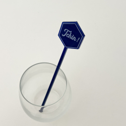 Touillettes Tchin ! pour cocktail, coloris bleu nuit