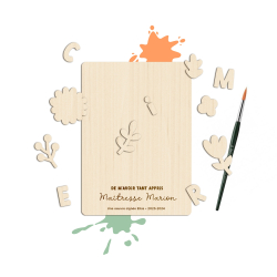 Kit créatif carte à peindre, cadeau maîtresse nounou