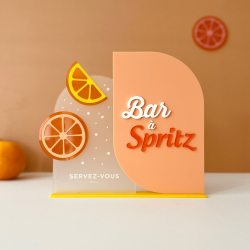 Panneau cocktail Bar à Spritz, décoration originale mariage