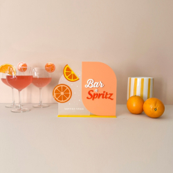 Présentoir sur socle bar évènement, bar à Spritz