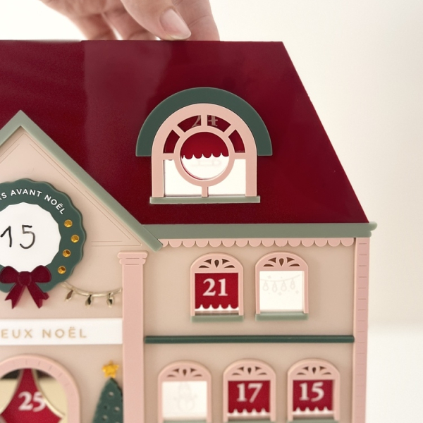 Calendrier de l'Avent évolutif en plexiglas
