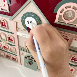 Calendrier de l'Avent de Noël compte à rebours, calendrier coloré
