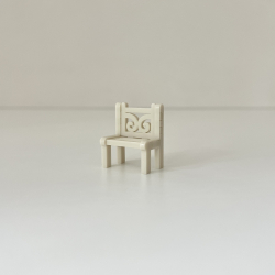 Chaise miniature plexiglas, mini monde de Noël