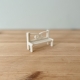 Banc village miniature de Noël plexiglas