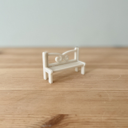 Banc village miniature de Noël plexiglas