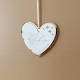 Boule de Noël personnalisée joli coeur, modèle chic et élégant
