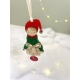 Décoration sapin de Noël personnalisée, suspension Lutin Marie Savart