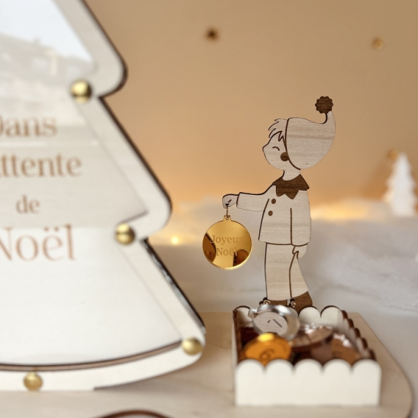 Calendrier de l'Avent original, lutin de Noël