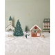 Mini monde de Noël en plexiglas, décor enchanteur Noël