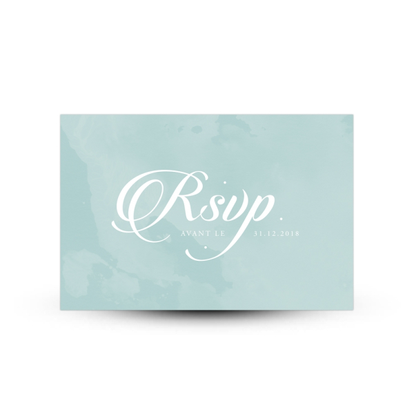 Invitation mariage personnalisée thème hiver et neige