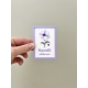 Cadeau personnalisé fête des grand-mères, magnet aimanté anémone