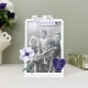 Cadre photo original et personnalisé, thème anémone, cadeau mamie