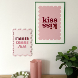 Affiche colorée en plexiglas, décoration d'intérieur design