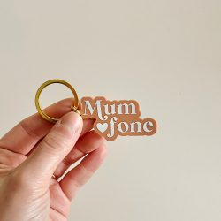 Porte-clef terracotta symbolique pour maman, cadeau mum of one