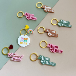 Cadeau coloré pour maman, porte-clef original à offrir