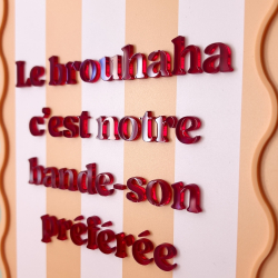 Décoration murale originale et colorée, affiche citation famille