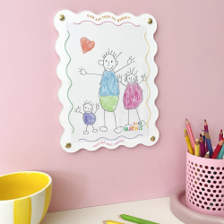 Cadeau spécial Fête des mères, cadre à dessin personnalisé 