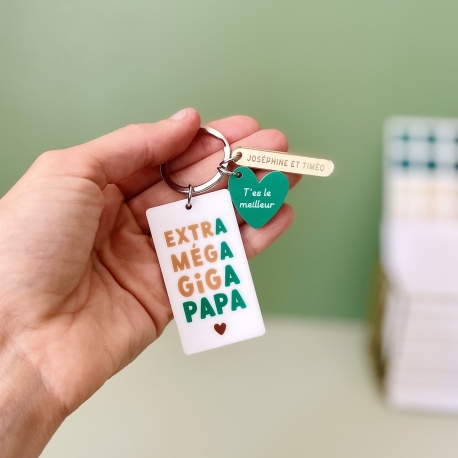 Porte-clé original Extra méga giga Papa