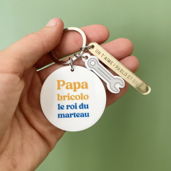 Porte-clef personnalisé papa bricoleur