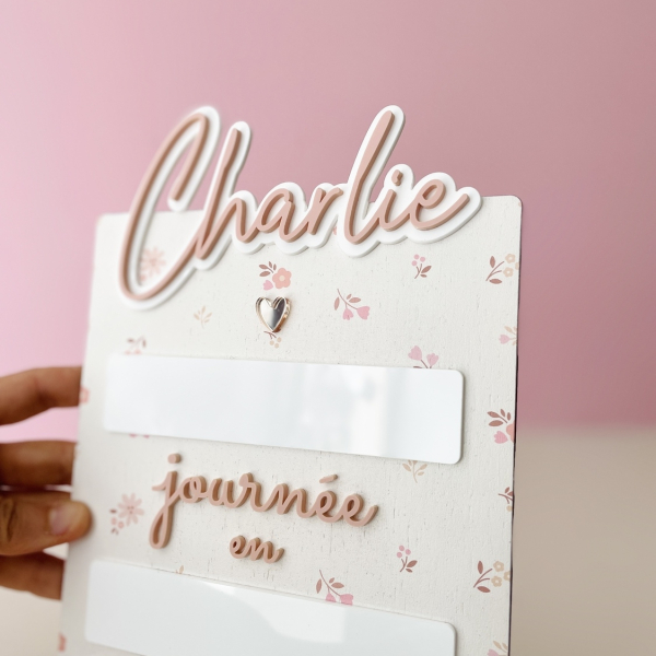 Pancarte rentrée premier jour d'école, pancarte en bois personnalisée