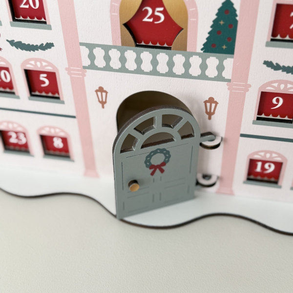 Calendrier de l'Avent en bois, calendrier avec cadeau
