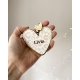 Boule de Noël coeur personnalisé premier Noël