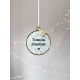 Suspension de Noël léopard vert, suspension originale plexiglas
