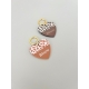 Porte-clé coeur léopard Bisou, cadeau grigri à offrir