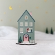 Village artisanale de Noël en bois, maison de village