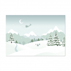 Décor de Noël le paysage d'hiver, modèle 1