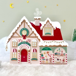 L'atelier du Père Noël, décor original en plexiglas