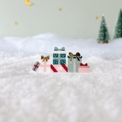 Accessoire Mini monde de Noël, paquets cadeaux en plexiglas