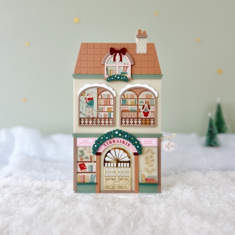 La fabuleuse librairie du Mini Monde de Noël, village de Noël