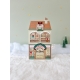 Maison miniature village de Noël, la librairie