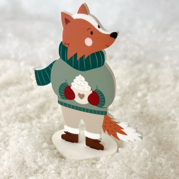 Figurine village de Noël, Gaspard le renard