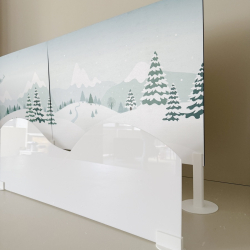 Colline en plexiglas, décor Mini monde de Noël
