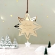 Boule de Noël personnalisée avec prénom en forme d'étoiles
