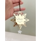 Suspension sapin de Noël personnalisée, étoiles de Noël