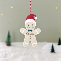 Boule de Noël plexiglas personnalisé, Pain d'épices