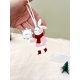 Suspension boule de Noël personnalisée, lapin en plexiglas