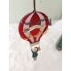 Boule de Noël personnalisée premier Noël, montgolfière 