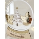 Décoration Noël personnalisée famille, Boule à neige lumineuse
