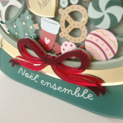 Décoration de Noël original et unique boule à neige Florilège de Noël